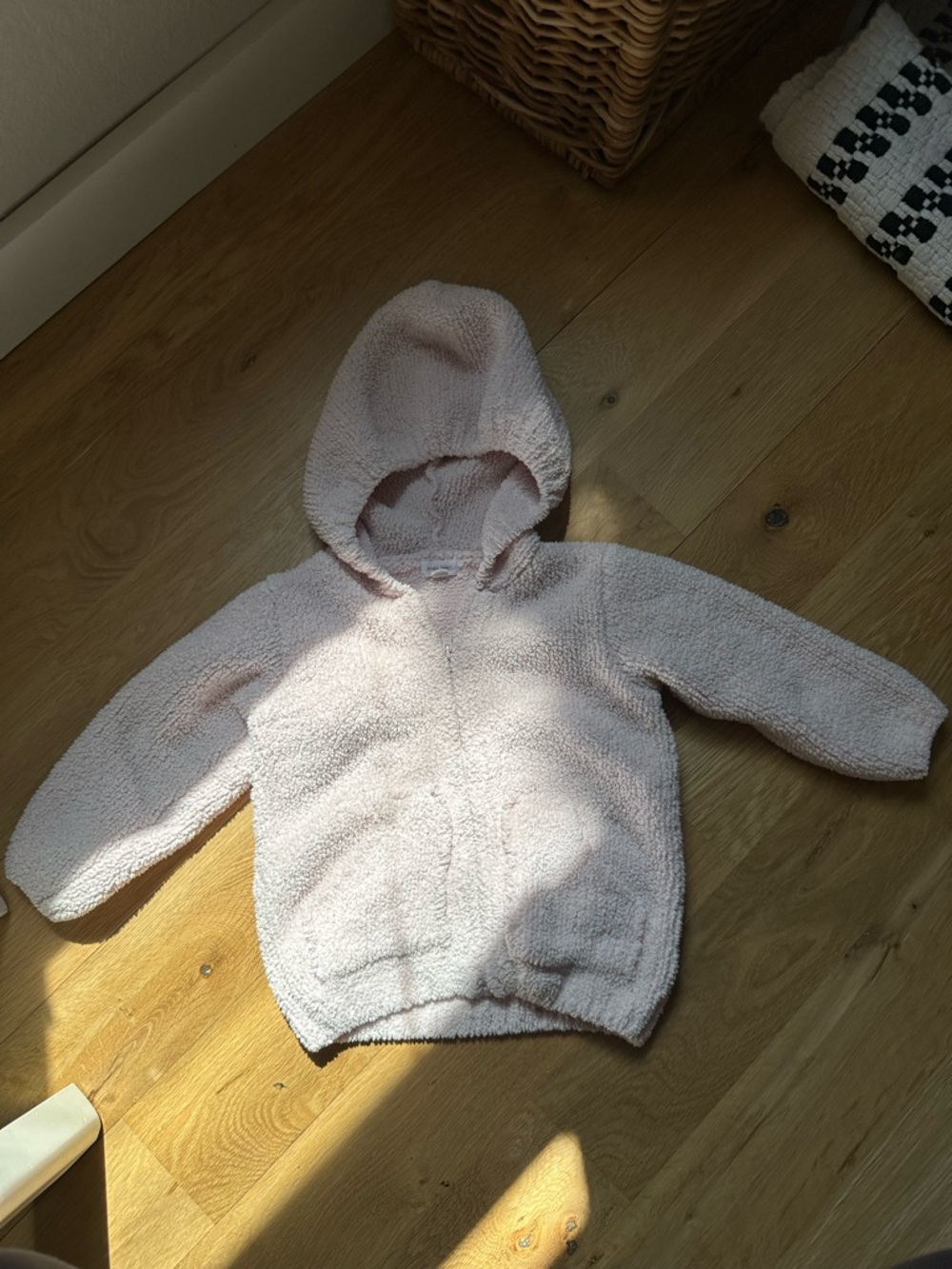 Angel Dear Plush Hooded Jacket - Pale Pink